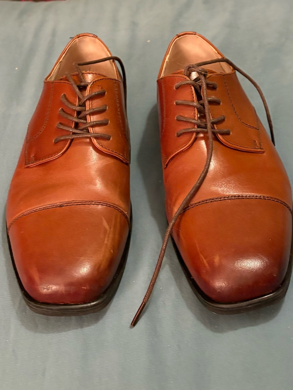 Florsheim Men's Brown Cap-Toe Derby dress shoes size 7